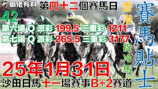 賽馬貼士 25年1月31日#沙田日馬#赛马贴士#癲佬有料賽馬貼士#癲佬貼士#香港賽馬貼士#免費賽馬貼士#賽馬