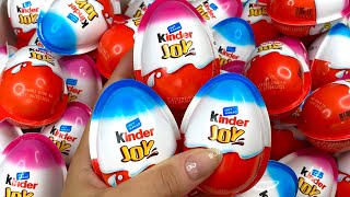 200 Yummy Kinder Surprise Egg Toys Opening - A Lot Of Kinder Joy Chocolate ASMR