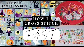 Flosstube Extra: How I Cross Stitch Fast - Stitching in Hand