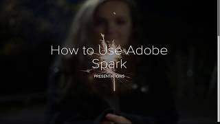 Adobe Spark (Now Adobe Creative Cloud Express) Tutorial - Presentations
