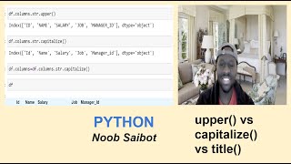 PYTHON- title() vs upper() vs capitalize()