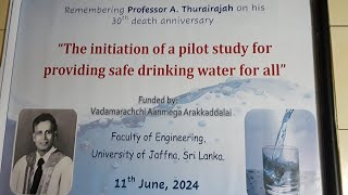 யாழ் பல்கலைக்கழக பொறியியல் பிடத்தில்  RO நீர் சுத்திகரிப்பு அமைப்புகளை உருவாக்குவதற்கான  ஆய்வு