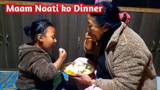 Maam naati having dinner together.