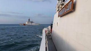 Kapal Bakamla RI Passing Exercise bersama Republic of Singapore Navy dan US Coast Guard