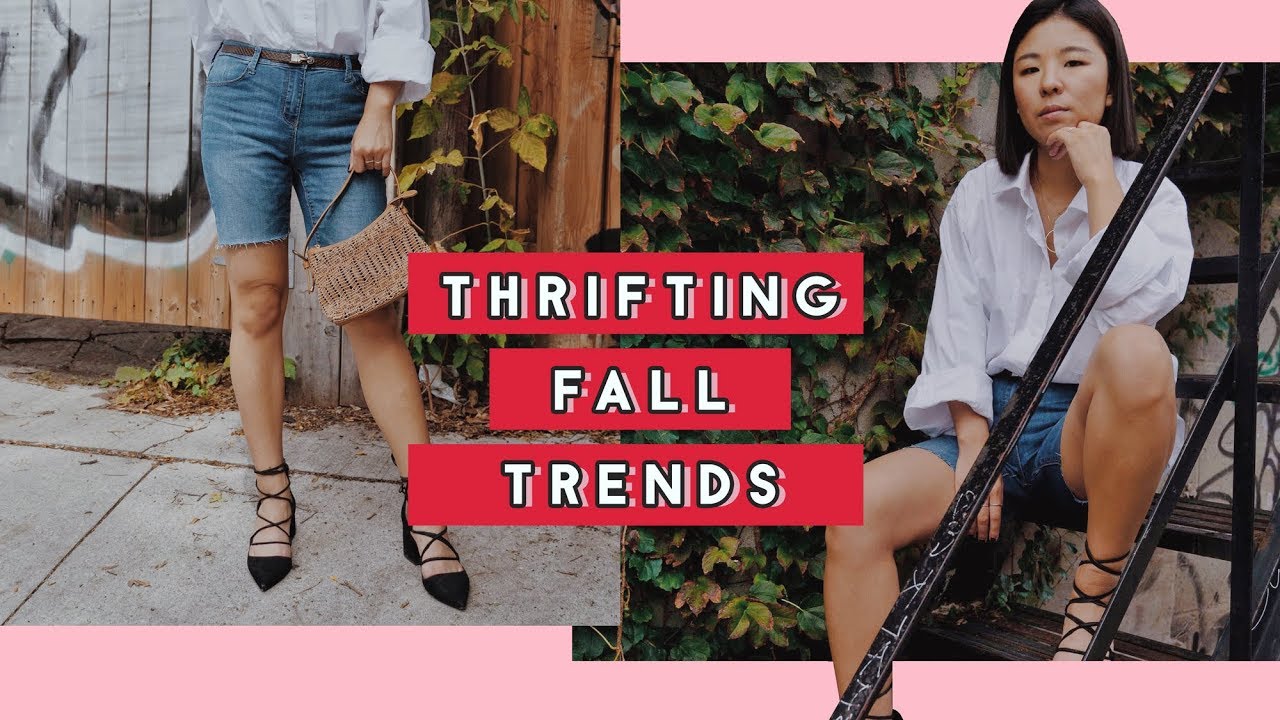 Thrifting Fall Trends Haul Diy Youtube