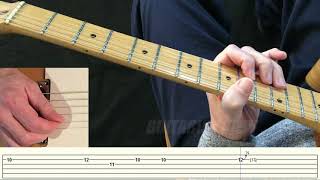 Slow Blues Lead Guitar 2- Guitar Lesson - With Tab