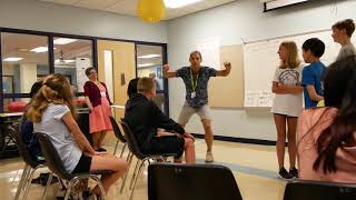 Justin Slocum Bailey's Latin Students Greeting Classroom Guests