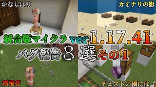 【統合版マイクラ】Ver1.17.41 マイクラのバグ８選～その１～ 統合版マインクラフト・バグ報告会【Switch/Win10/PE/PS4/Xbox】