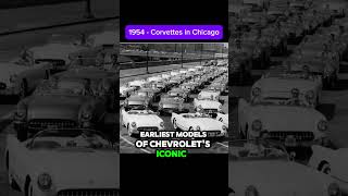 1954 - Corvettes in Chicago. #chicagoillinois #oldchicago #chicagohistory #facts #chicagoland