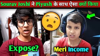 Sourav Joshi Vlogs ne Piyush Joshi Galat Kiya। Sourav Joshi। Piyush Joshi Gaming YouTube Income