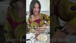 Want a guilt free high protein banana pudding dessert? Watch till the end.