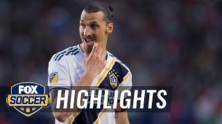 Zlatan Ibrahimovic heads in a goal vs. Chicago Fire | 2019 MLS Highlights