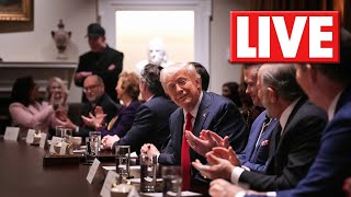 LIVE l President Trump's 1st Cabinet meeting of his new term