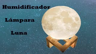 Humidificador Difusor De Luna 3D Lámpara Led