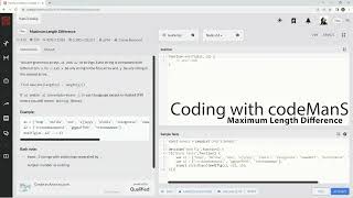 Codewars 7 kyu Maximum Length Difference JavaScript