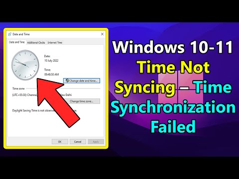 How to FIX Time Not Syncing – Time Synchronization Failed windows 11 or 10