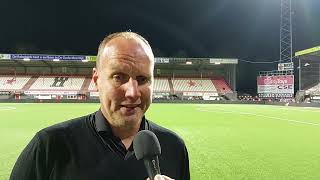 Dick Lukkien na de wedstrijd FC Emmen - Roda JC.