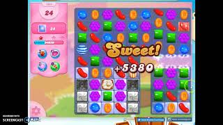 Candy Crush Level 1084 Audio Talkthrough, 2 Stars 0 Boosters