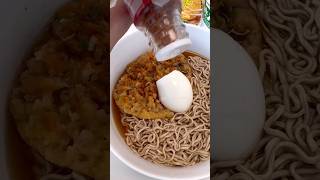 Amazing Japanese Soba Noodle Soup !! 🍜🍜🟢😘🥰🥚#shortvideo #shorts #sobanoodles #eggs