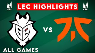 G2 vs FNC ALL GAMES Highlights | LEC Winter Playoffs 2025 | G2 Esports vs Fnatic