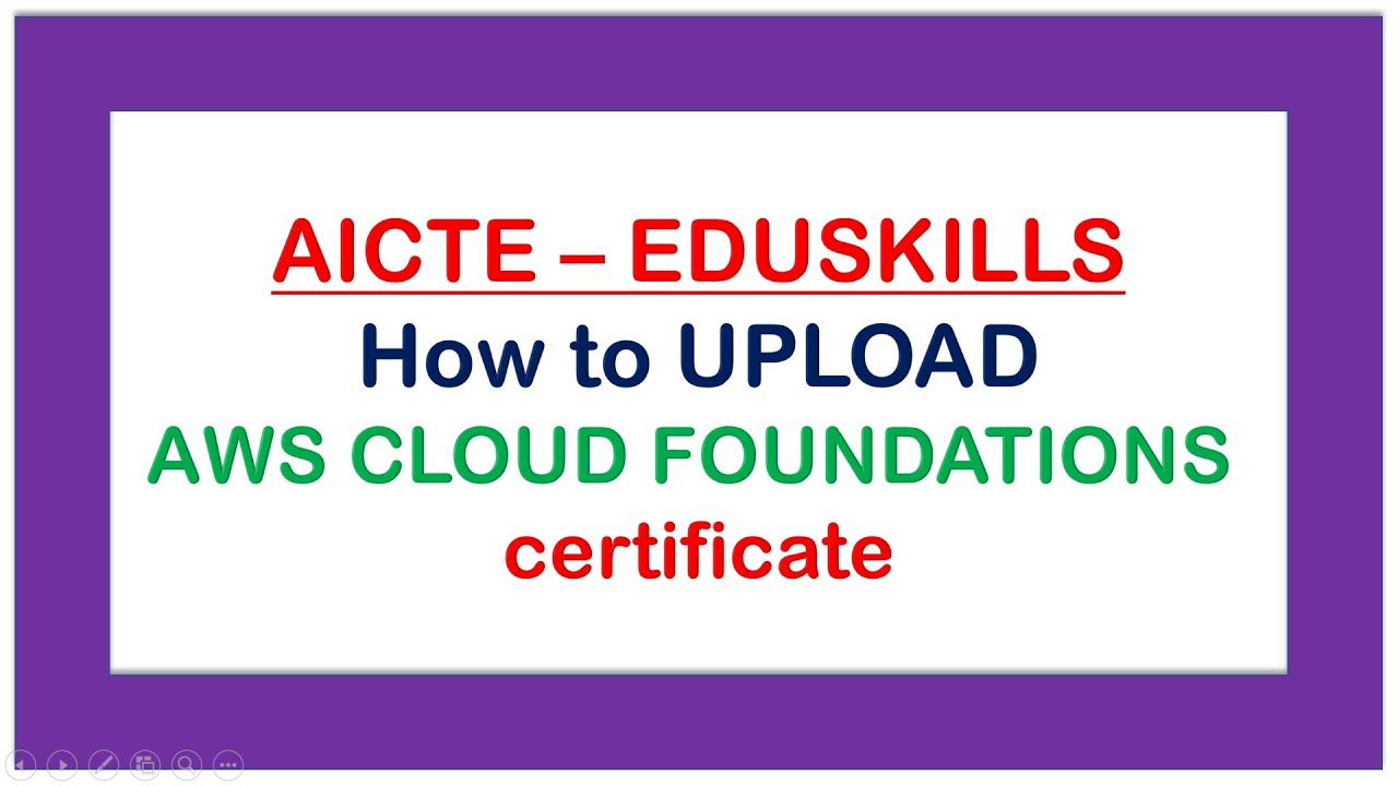 How To Upload AWS CLOUD FOUNDATIONS Certificate - YouTube