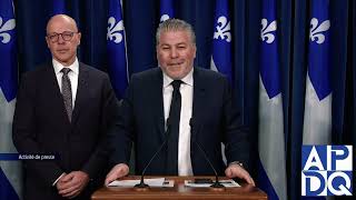 30 jan 2025 - Point de presse du PQ avec Bérubé et Arseneau