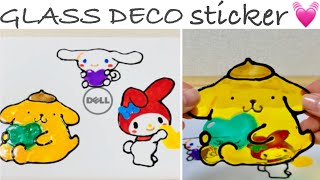 DIY/サンリオキャラクターのグラスデコステッカー💓GLASS DECO STICKER