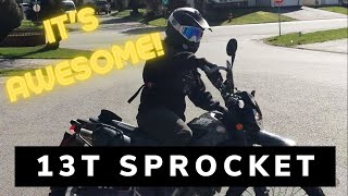 13T Front Sprocket Upgrade First Impression/Review | KLX 250