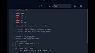 Pangrams hackerrank solution in python