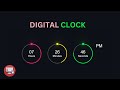 Create a Digital Clock with HTML, CSS, and JavaScript (2024)