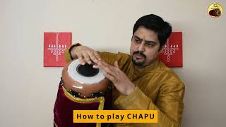 Mridangam Lessons #4 - How to play CHAPU on Mridangam (easy)