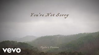 Taylor Swift - You're Not Sorry (Taylor's Version) (Lyric Video)