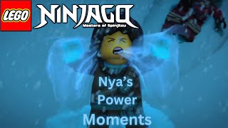 Moments when Nya uses her Powers