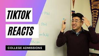 Perfect Score Tutor Reacts to College Admissions TikTok!