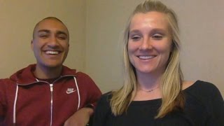 Brianne Theisen-Eaton and Ashton Eaton on their retirement