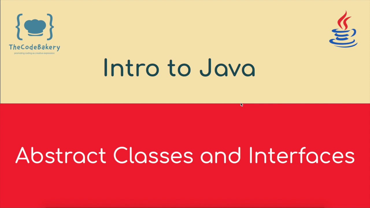 Abstract Classes And Interfaces [Java #6] - YouTube