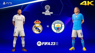 FIFA 23 - Real Madrid vs Manchester City Ft. Mbappe Haaland | UCL 23/24 Final | PS5™ Gameplay [4K60]