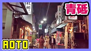 4K Tokyo Cityscape Aoto Night Walk 東京 葛飾区 青砥 商店街 夜景 散歩 DjiPocket2