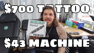 How To Tattoo with a $43.00 Tattoo Machine from AMAZON **GONE RIGHT**