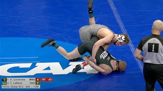 125lbs Killian Cardinale (West Virginia) vs Taylor LaMont (Utah Valley)