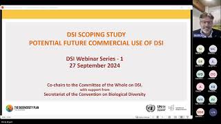 Webinar: Scoping study on the potential future commercial use of DSI on genetic resources