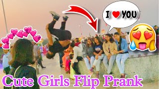 Cute Girls Flips In Public Reaction💕😍 Gorakhpur Part 2