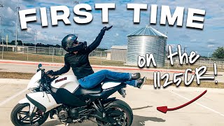 First time attempt at riding the Buell 1125CR!