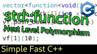 C++ std::function Next Level Function Polymorphism 👨💻