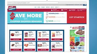 Adding Digital Coupons To Your Chopper Shopper Card