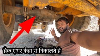 Jcb 3dx how to remove break air just explained