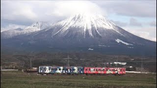 冬のコナン列車（探偵＆青赤車両）～伯備線定期列車運用開始！（２０２２年１月～３月）