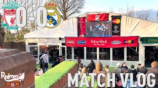 Football Returns To Pubs! | Liverpool 0-0 Real Madrid (1-3 Agg) | Matchday Vlog from Hotel Anfield!