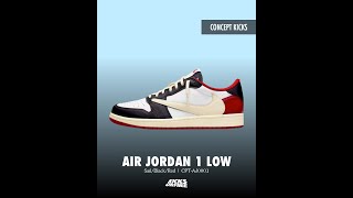 Travis Scott x fragment x Air Jordan 1 Low OG Red - January 1, 2025