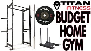 Budget Titan Fitness Home Gym Build!